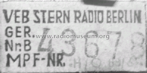 Taschenempfänger T101; Stern-Radio Berlin, (ID = 1139464) Radio