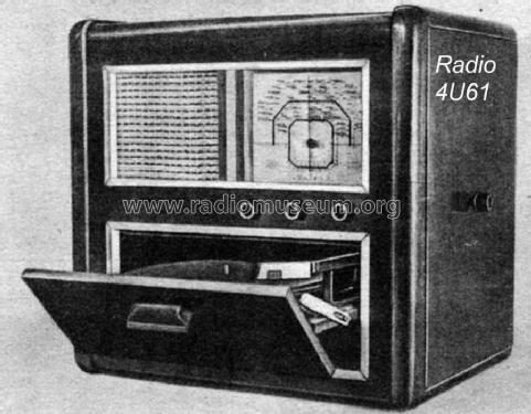 Phono-Tischgerät 4U61; Stern-Radio Leipzig, (ID = 387490) Radio