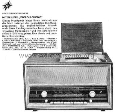 Oberon-Phono 63; Stern-Radio Rochlitz (ID = 352241) Radio