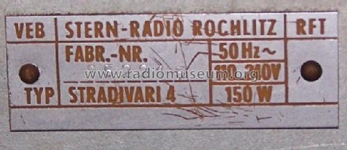 Stradivari IV Automatic Stereo; Stern-Radio Rochlitz (ID = 479525) Radio