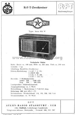 924W; Stern-Radio Staßfurt (ID = 809495) Radio