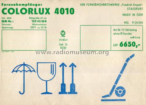 Colorlux 4010; Stern-Radio Staßfurt (ID = 2863565) Fernseh-E