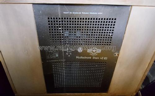 Musikschrank Stern 4E63; Stern-Radio Staßfurt (ID = 3095699) Radio