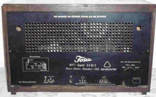 RFT-Super, Stassfurt Tosca 5E63C; Stern-Radio Staßfurt (ID = 495384) Radio