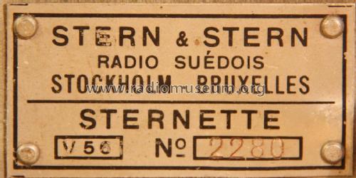 Sternette V56; Stern & Stern Radio (ID = 1740601) Radio