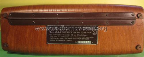 Concerton AB-1519; Stern & Stern (ID = 2192078) Radio