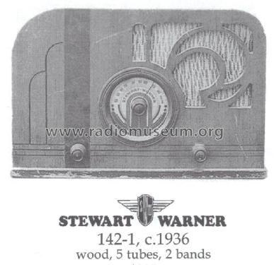 1421 Ch= R-142; Stewart Warner; (ID = 1479047) Radio