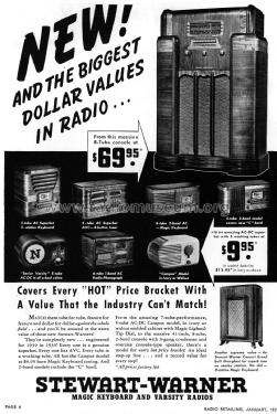 01-54WT series ; Stewart Warner Corp. (ID = 1804002) Radio