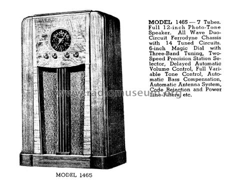 1465 Ch= R-146; Stewart Warner Corp. (ID = 3023979) Radio