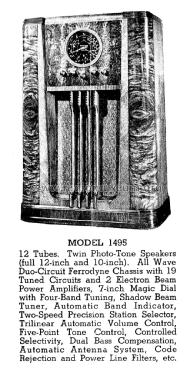 1495 Ch= R-149; Stewart Warner Corp. (ID = 3023976) Radio