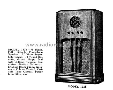 1725 Ch= R-172; Stewart Warner Corp. (ID = 3023991) Radio