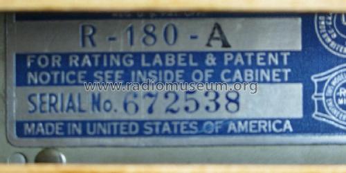 1801 Ch= R-180; Stewart Warner Corp. (ID = 2756972) Radio