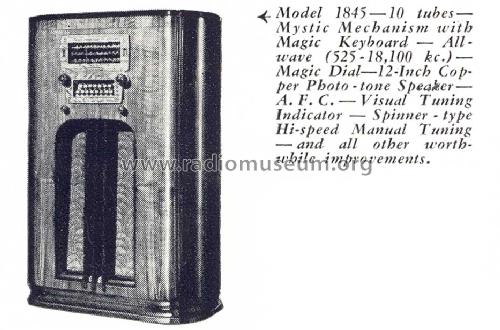 1845 Ch= R-184; Stewart Warner Corp. (ID = 1018810) Radio