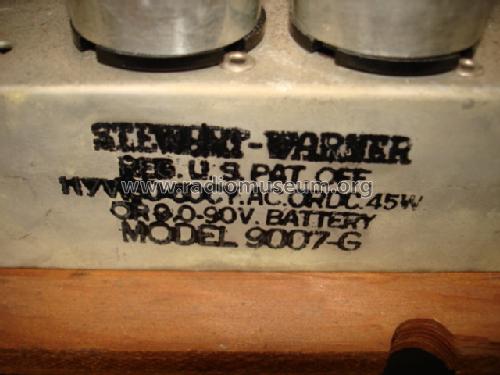 9007-G ; Stewart Warner Corp. (ID = 662365) Radio