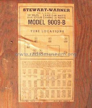 9009-B ; Stewart Warner Corp. (ID = 260275) Radio