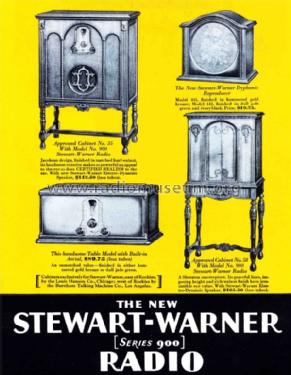 901 Ch= 900 series; Stewart Warner Corp. (ID = 1621530) Radio