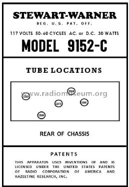 9152-C ; Stewart Warner Corp. (ID = 3003769) Radio