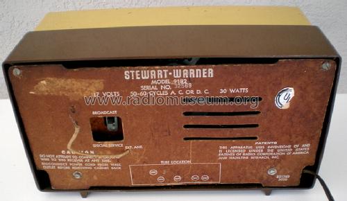 9182-C ; Stewart Warner Corp. (ID = 1231420) Radio