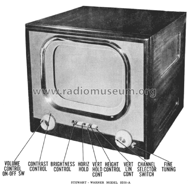 9200-A ; Stewart Warner Corp. (ID = 2033617) Television