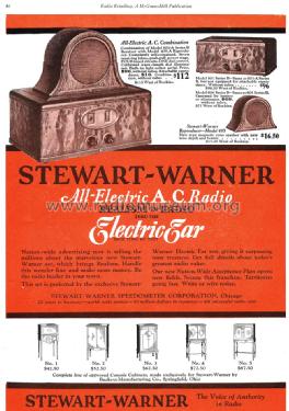 All Electric A.C. Combination ; Stewart Warner Corp. (ID = 1374926) Radio