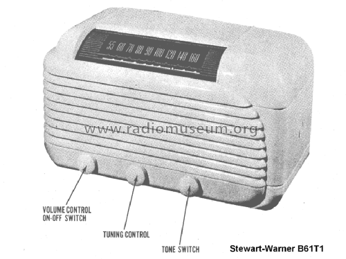 B61T1 Ch= 9046-A; Stewart Warner Corp. (ID = 1524171) Radio