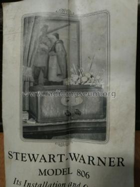 Series 800 806; Stewart Warner Corp. (ID = 2443724) Radio