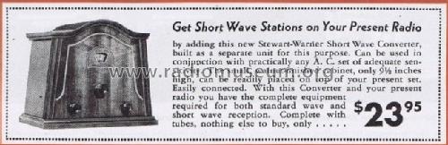 Short-Wave-Converter R301-A ; Stewart Warner Corp. (ID = 1703879) Converter