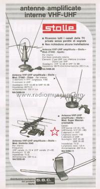 Amplified Antenna VHF-UHF Super Macron; Stolle, Karl, (ID = 2811845) Antenna