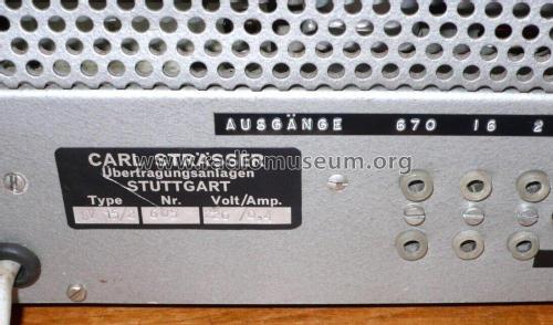 Mischverstärker SV 15/2; Strässer GmbH & Co. (ID = 2845299) Ampl/Mixer