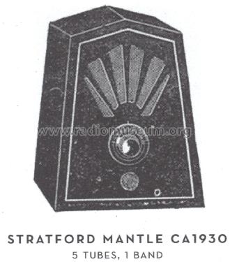 Mantle ; Stratford, USA brand (ID = 1563268) Radio