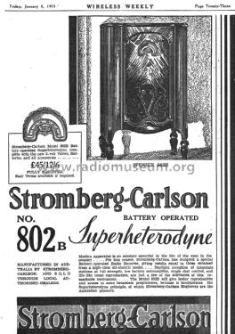 802B; Stromberg-Carlson (ID = 2247906) Radio