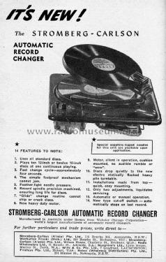 Automatic Record Changer ; Stromberg-Carlson (ID = 1973615) R-Player