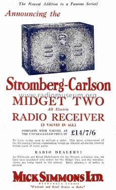 Midget Two A22; Stromberg-Carlson (ID = 2780438) Radio