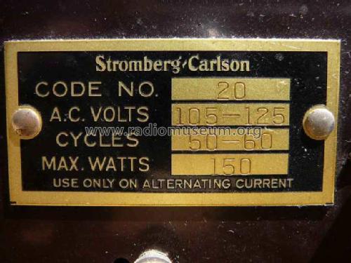 Amplifier No. 20; Stromberg-Carlson Co (ID = 463521) Ampl/Mixer