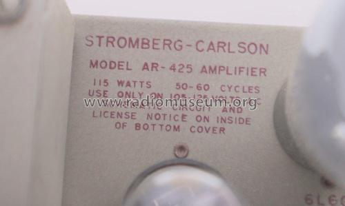 Custom Four Hundred AR-425; Stromberg-Carlson Co (ID = 2830120) Ampl/Mixer