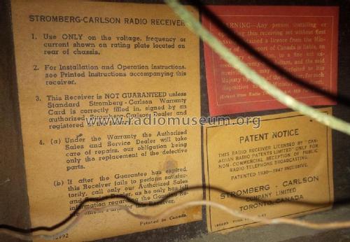 Radio-Phonograph 752APT; Stromberg-Carlson Co (ID = 1969462) Radio