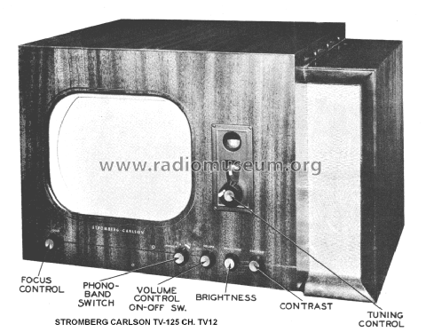 TV-125 - TV-125S-H2H Ch= TV-12 ; Stromberg-Carlson Co (ID = 1357447) Fernseh-E