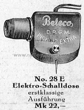 Elektrodose No. 28E; Strumpf GmbH, (ID = 1536049) Microfono/PU