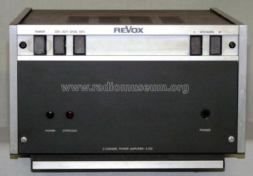 Revox A722; Studer GmbH, Willi (ID = 637120) Ampl/Mixer