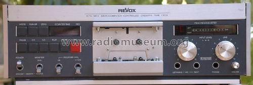 Revox B710 Mk II; Studer GmbH, Willi (ID = 2022210) R-Player