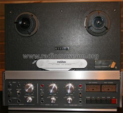 Revox B77 Mk I; Studer GmbH, Willi (ID = 783045) R-Player