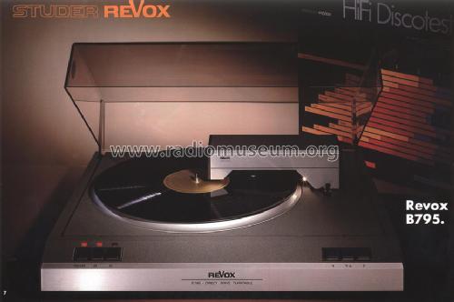 Revox B795; Studer GmbH, Willi (ID = 782655) R-Player