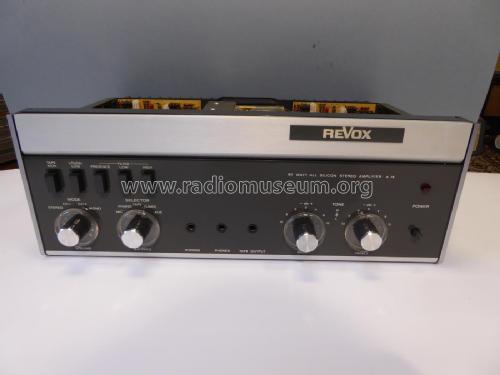 A 78; Studer-Revox; (ID = 2136056) Ampl/Mixer