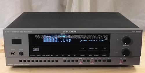 Compact Disc Recorder D740; Studer-Revox; (ID = 2838018) R-Player