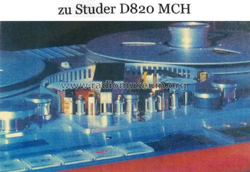 Digital Multichannel Recorder - Digitale Mehrkanaltonbandmaschine D820 MCH; Studer-Revox; (ID = 2148764) R-Player