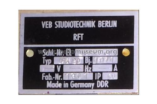 Fernsehkamera FK 20; Studiotechnik Berlin (ID = 2678007) TV-studio
