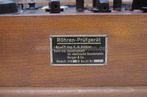 Röhrenprüfgerät 1467W; Stuebler, K.H., (ID = 2034112) Equipment