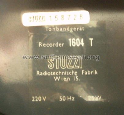 Recorder 1604T; Stuzzi Ges. mbH; (ID = 2377156) Reg-Riprod