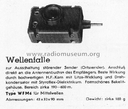 Wellenfalle WMF 6; Stuzzi Ges. mbH; (ID = 1051772) Radio part