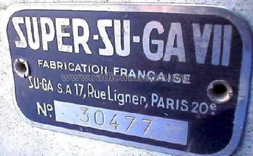 Super-Su-Ga VII Type N; SU-GA Suga; Paris, (ID = 183374) Radio